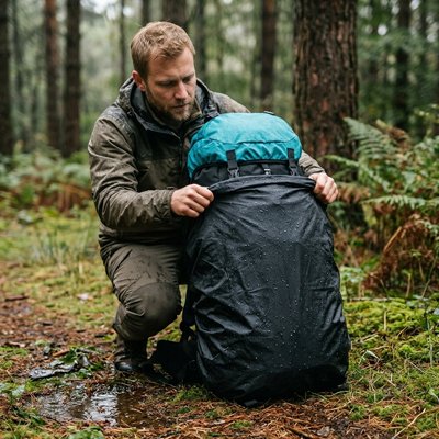 Sac à dos pour randonnée beu clair homme range dans sac