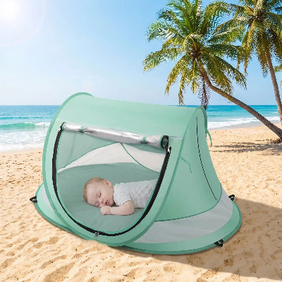 tente de plage pour bebe protection anti uv upf50 palmiers