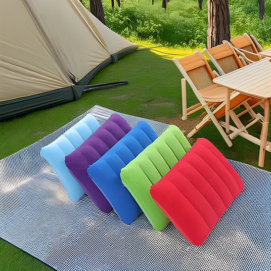 coussin gonflable oreiller compact 5 couleurs