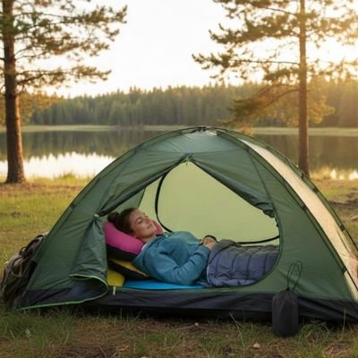 coussin gonflable ultra confort tente