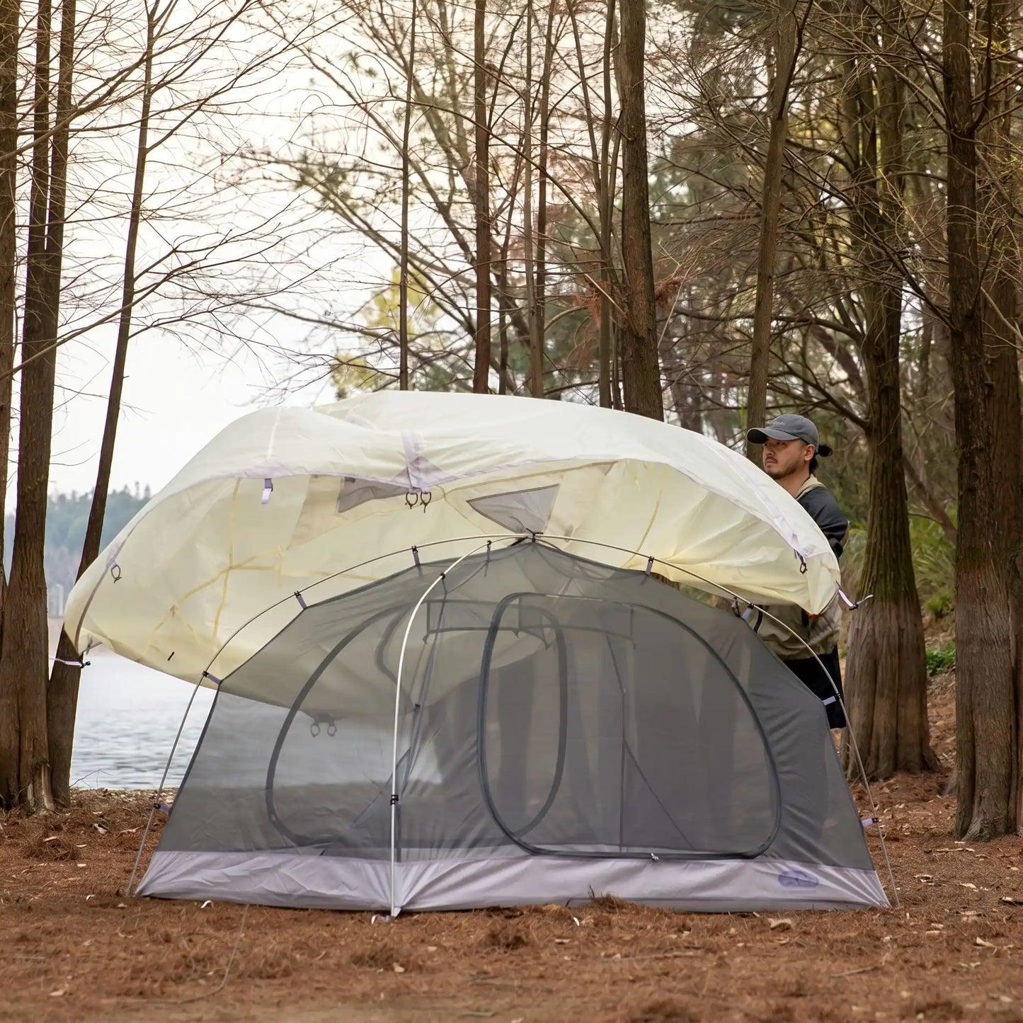 Tente randonnée double couche | 3 saisons imperméable