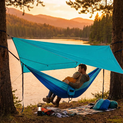 hamac suspendu camping confortable lac