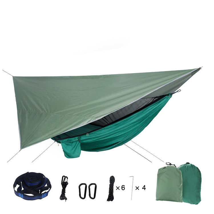 hamac suspendu camping confortable vert