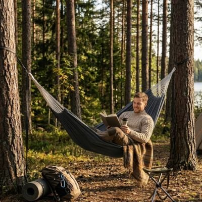 hamac suspendu homme