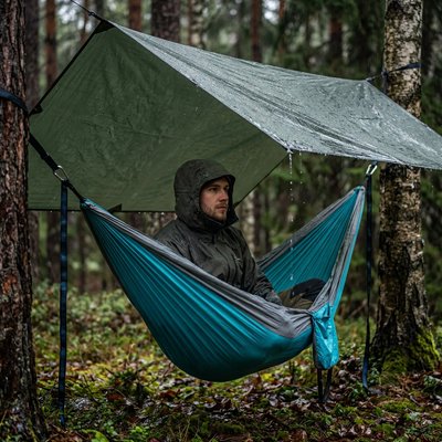 hamac suspendu pluie