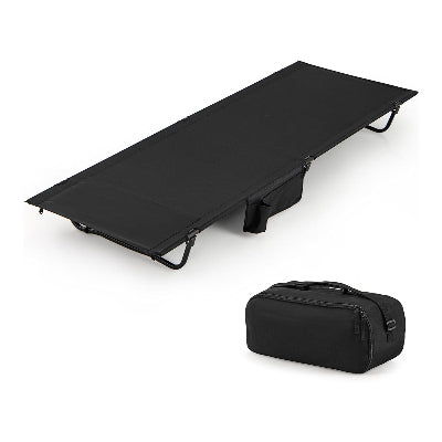 lit de camping noir