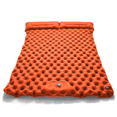 Matelas gonflable 2 personnes modèle orange.