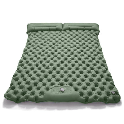 Matelas gonflable 2 personnes modèle vert forêt.