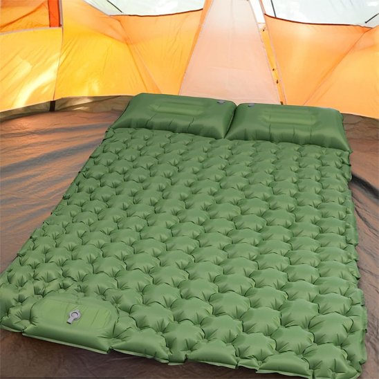 matelas gonflable 2 personnes vert