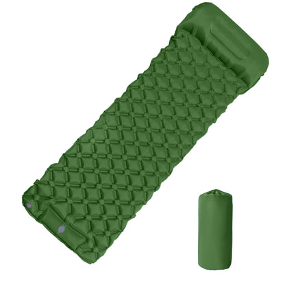 matelas gonflable camping simple gonflage rapide vert