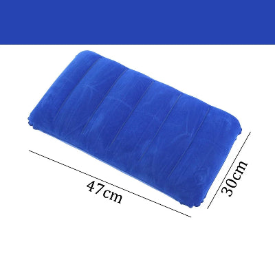 oreiller gonflable voyage ultra compact bleu fonce