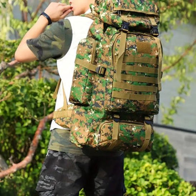 Sac à dos pour randonnée camouflage vert