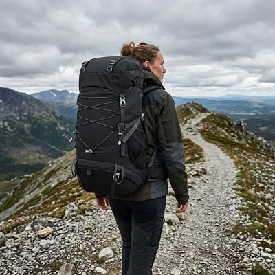 Sac à dos pour randonnée noir femme randonnée montagne