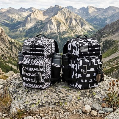 Sac a dos voyage deux modèles Léopard et Vache