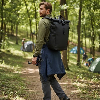 Sac à dos voyage Noir homme sentier camping