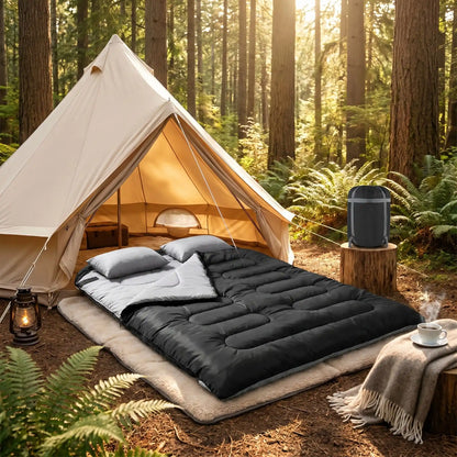 sac de couchage 2 personnes 4 saisons foret