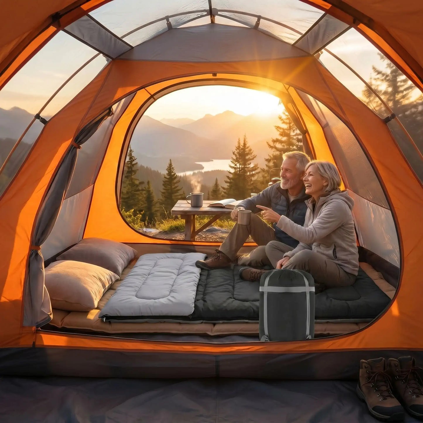 sac de couchage 2 personnes 4 saisons quintagenaires