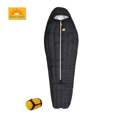 sac de couchage hiver premium noir