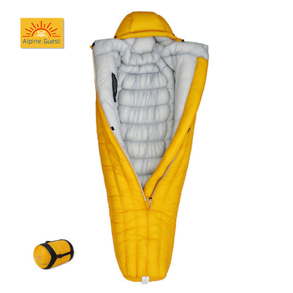 sac de couchage hiver premium ouvert