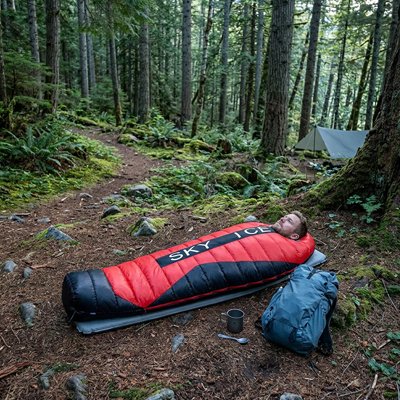 sac de couchage pour grand froid foret