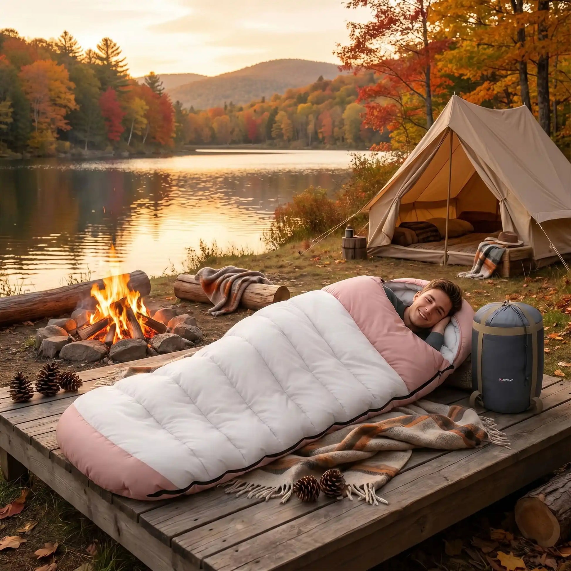 sac de couchage premium feu