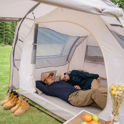 tente de camping tunnel repos